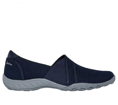 Skechers Women's Relaxed Fit Breathe-Easy - Swayful Slip-On Navy - 100384-NVY
