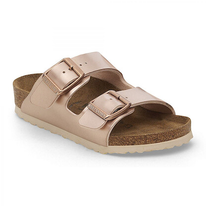 BIRKENSTOCK Arizona Kids Sandal Birko-Flor Electric Metallic Copper (narrow width) - 1012478