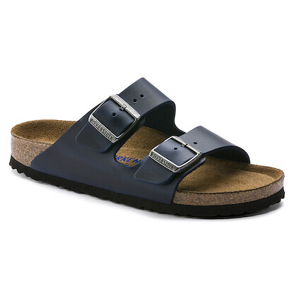 BIRKENSTOCK Unisex Arizona Soft Footbed Blue Oiled Nubuck Leather (regular width) - 1013643