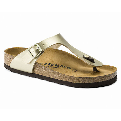 BIRKENSTOCK Women's Gizeh Gold Birko-Flor (regular width) - 1016108