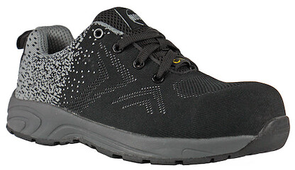 HOSS Men's Beedle Composite Toe ESD Athletic Work Shoe Black/Grey - 10165