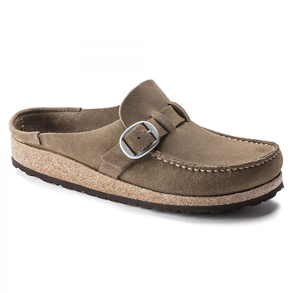 BIRKENSTOCK Women's Buckley Gray Taupe Suede (regular width) - 1019462