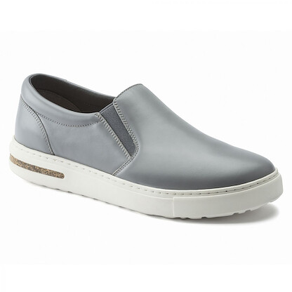 BIRKENSTOCK Unisex Oswego Slip-on Gray Leather Shoe (narrow width)
- 1021312
