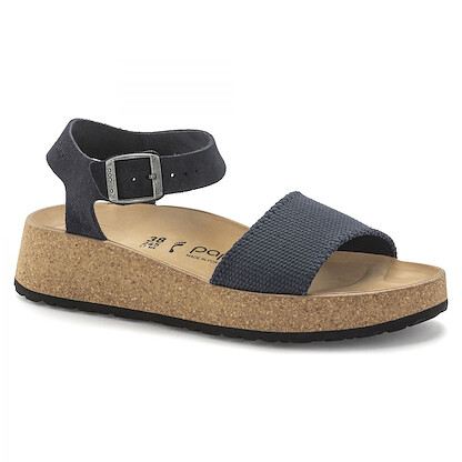 Papillio by BIRKENSTOCK Women's Glenda Midnight Navy Canvas/Suede (narrow width) - 1024607
