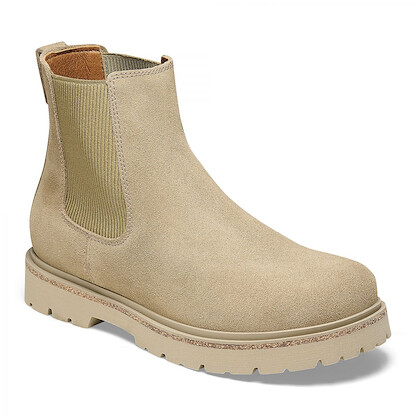 BIRKENSTOCK Women's Highwood Slip On Boot Taupe Suede (narrow width) - 1025759