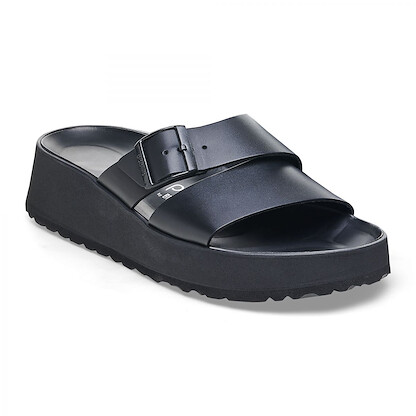 Papillio by BIRKENSTOCK Women's Almina Black Leather (narrow width) - 1026872