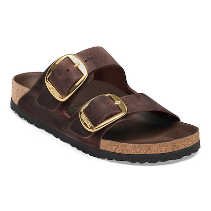 BIRKENSTOCK Women's Arizona Big Buckle Habana Oiled Leather (narrow width) - 1032916