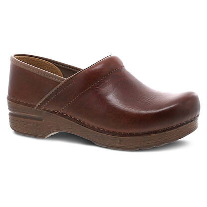 Dansko Women's Professional Clog Saddle Full Grain Leather - 106531412