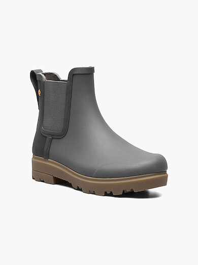 BOGS Women's Holly Chelsea Rain Boot Dark Grey - 72781-011