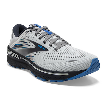 Brooks Men's Adrenaline GTS 22 Oyster/India Ink/Blue - 110366-023