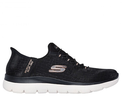 Skechers Women's Slip-ins: Summits - Classy Night Sneaker Black/Rose Gold - 150128-BKRG