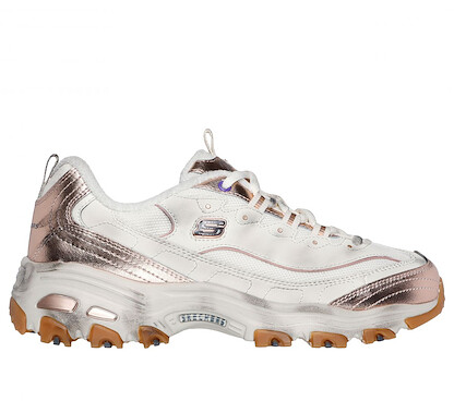 Skechers Women's D'Lites - Vintage Vision Sneaker Natural/Gold - 150245-NTGD