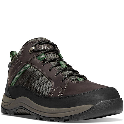 DANNER WORK Men's 4.5" Riverside Steel Toe EH Waterproof Work Shoe Brown/Green - 15340
