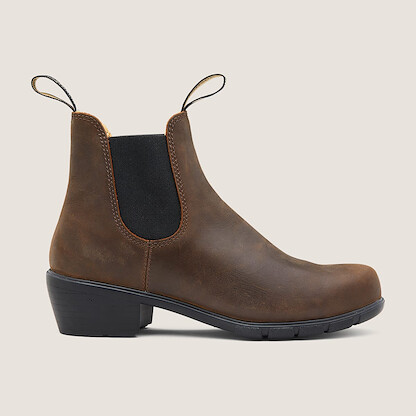 Blundstone Women's Heeled Chelsea Boots Antique Brown - 1673