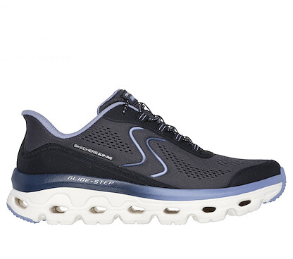 Skechers Women's Slip-Ins: Glide-Step Sole Hands Free Shoe Black/Blue - 180272-BKBL