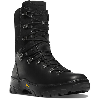 DANNER WORK Men's 8" Wildland Tactical Firefighter Soft Toe EH Work Boot Black Smooth-Out Leather - 18054