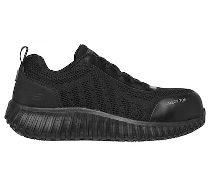 SKECHERS WORK Men's Work: Cicades - Taolo Alloy Toe ESD Work Shoe Black - 200055-BLK