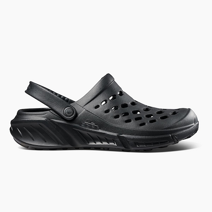 Joybees Men's Trekking Clog Solid Black - UAATC.BLK