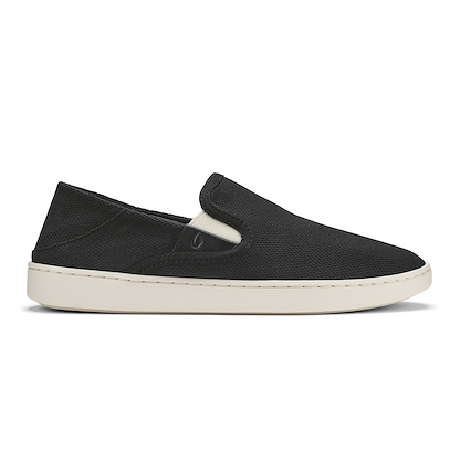 OluKai Women's Pehuea Slip-On Sneaker Black/Black - 20271-40V2