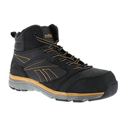 Reebok Work Men's Tarade Composite Toe High Top Work Shoe Black - RB4305