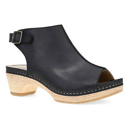 Dansko Women's Lizzy Pull Up Black Oiled Leather - 2220101400