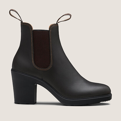 Blundstone Women's  High Heeled Chelsea Boots Stout Brown - 2366