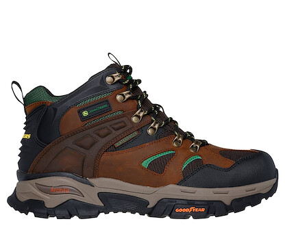 Skechers x John Deere Men's Waterproof Arch Fit Tarver Hiking Boot Brown - 256006-CDB