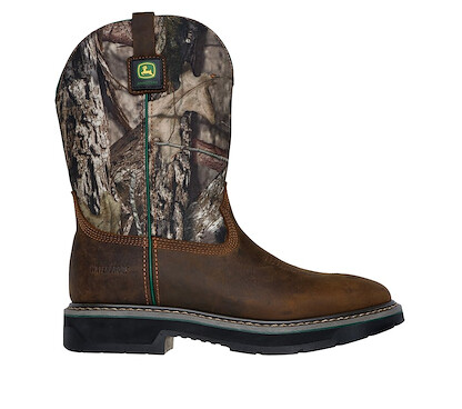 SKECHERS WORK x John Deere Men's Rowood - Moss Burrow Waterproof Soft Toe Work Boot Camouflage - 256021-CAMO