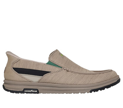 Skechers x John Deere Men's Hands Free Slip-ins Relaxed Fit Melson 2.0 Chaz Shoe Taupe - 256030-TPE