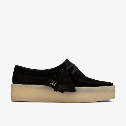 Clarks Women's Wallabee Cup Black Nubuck - 26158156