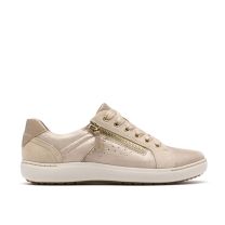 Clarks Womens Nalle Zen Sneaker Metallic Leather - 26183972