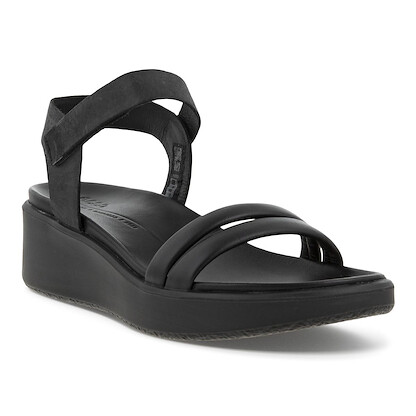 ECCO Women's Flowt LX Wedge Sandal Black/Black - 273303-51052