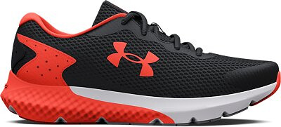Under Armour Boys' Grade School UA Charged Rogue 3 Running Shoes Black/After Burn/After Burn - 3024981-003