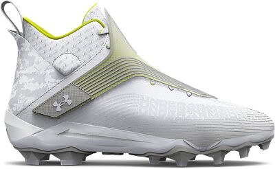 Under Armour Men's UA Highlight Hammer MC Football Cleat White/Metallic Silver/White - 3025085-101