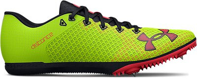 Under Armour Unisex UA Kick Distance 4 Track Spikes High-Vis Yellow/Black/Beta - 3025460-300