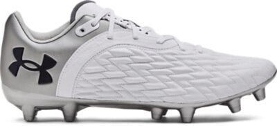 Under Armour Men's Clone Magnetico 2.0 Premier FG Soccer Cleats White/Metallic Silver/Black - 3025641-100