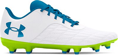 Under Armour Unisex Kids' Magnetico Select 3.0 FG Jr Soccer Cleats White/High Vis Yellow/Capri - 3026748-102