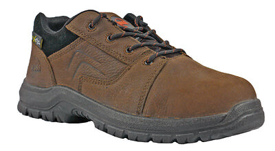 HOSS Men's Lacer Composite Toe Internal Metatarsal Guard Work Shoe Brown Crazy Horse Leather - 30404