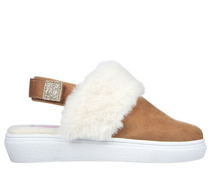 Skechers Girls' Goldie Cozy Star Slipper Chestnut - 310414L-CSNT