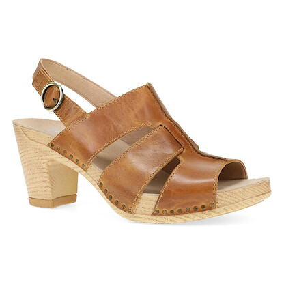 Dansko Women's Tatiana Pull Up Sandal Tan Leather - 3116641400