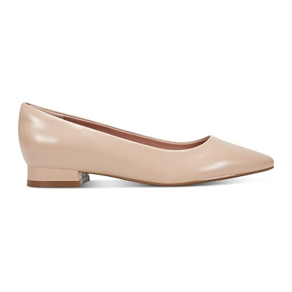 Rockport Women's Tessa Light Natural Total Motion Pointy Toe Dress Flats - W-Tessa-LNA01