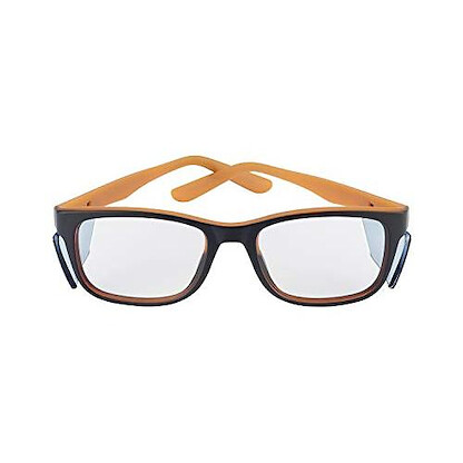 Eyewear Safety Clear Demo Lens Black Orange