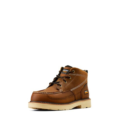 Ariat Men's Rebar Lift Chukka Composite Toe Work Boot, Distressed Brown, 15