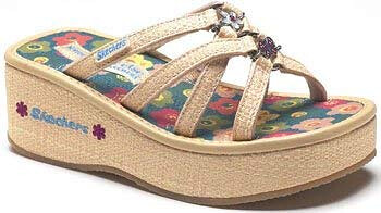 Skechers Kids' Emotions Whimsy Sandal Natural/Light Blue - 86558L/NTBL