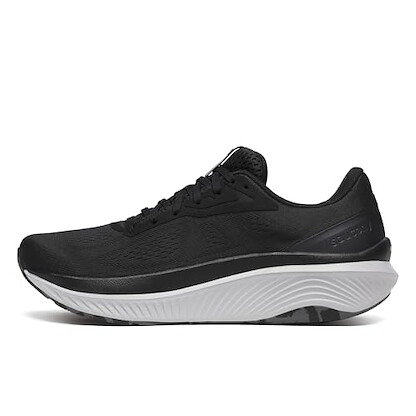 Saucony Women's Echelon 10 Sneaker, Black/Silver, 10.5