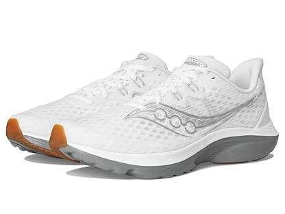 Saucony Men's Kinvara 16 Sneaker, White/Gum, 8