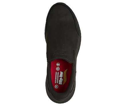 Skechers Men's Arch Fit Crosser Double-Gore Hands Free Slip in Construction Shoe, BLK, 8