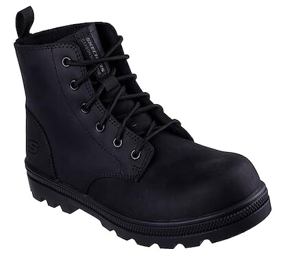 Skechers Women's ace Up Rotund Cabon Nano Safety Toe Industrial Boot, Black, 6.5