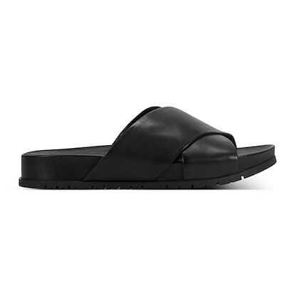 Rockport Women's Leia Casual Slip-On Black Sandal - W-Leia-BLK01