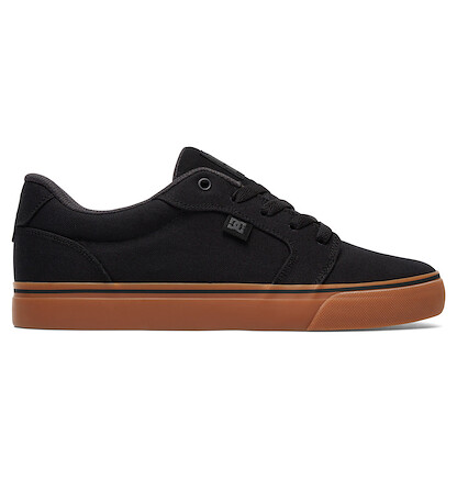 DC Shoes Men's Anvil TX Skate Shoe Black/Gum - 320040-BGM